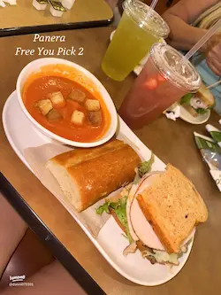 Panera Sandwiches Menu